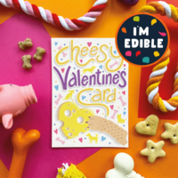 Scoff Paper Cheesy Valentines Card edible card